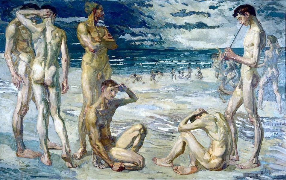 Giovani in riva al mare, 1905 - Museum Neues Weimar 1